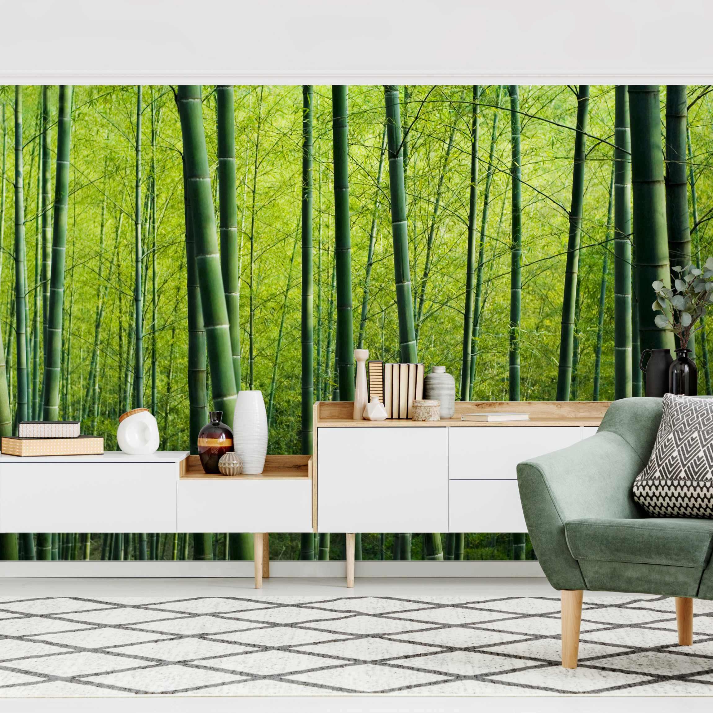 Papel pintado fotomural 3d bosque naturaleza 13 - salón dormitorio cocina pasillo - tnt 432 x 290 cm premium