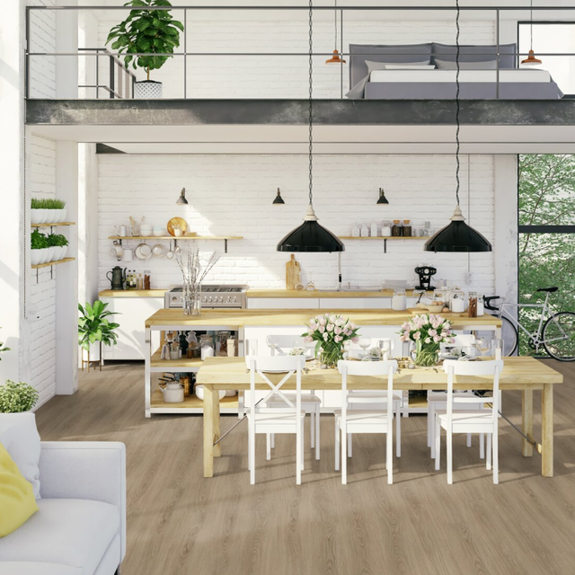 Lame de sol PVC clipsable effet bois scandinav dark GERFLOR Senso Clic