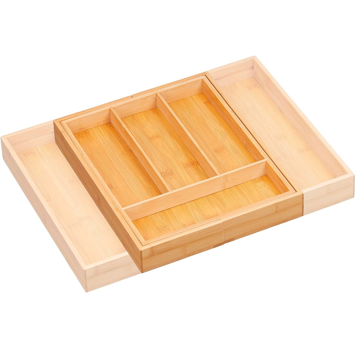 Range-couverts 6 compartiments extensibles bambou - 5five - 5