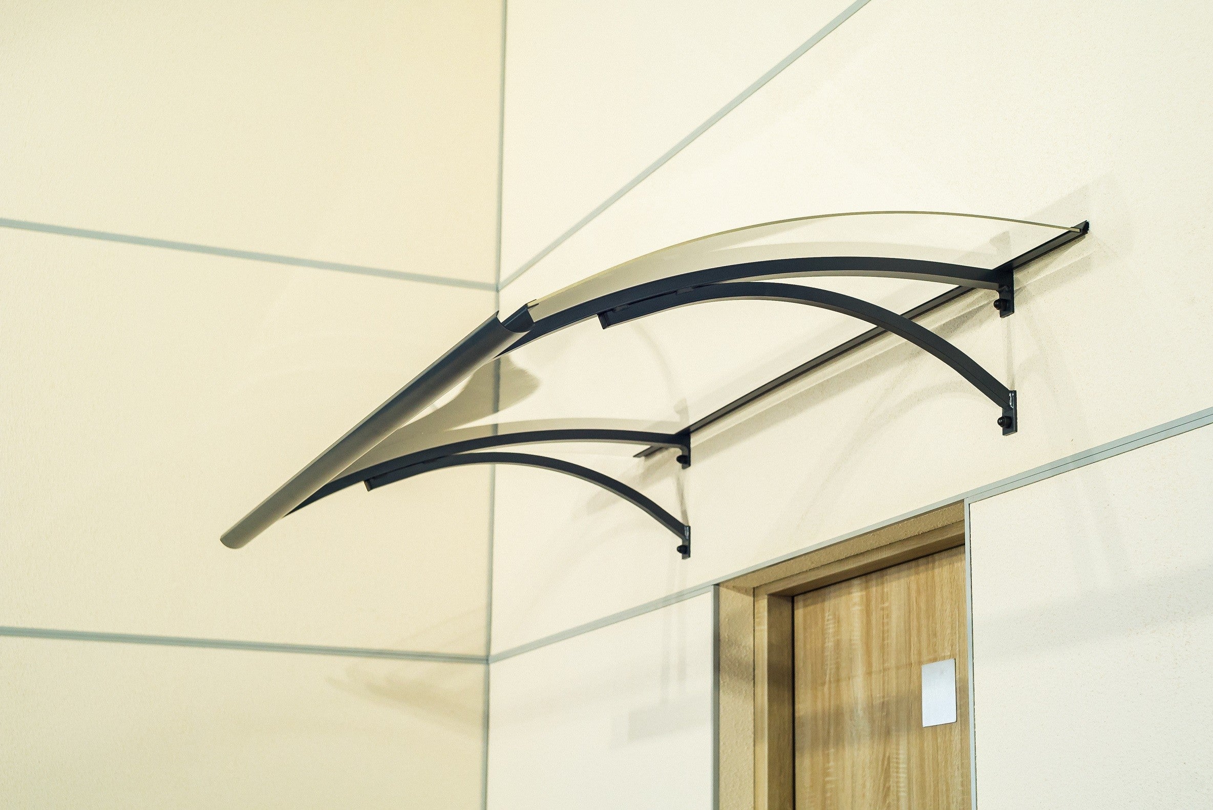 ARCTOM Zadaszenie, daszek Olos 160x85,kolor antracyt RAL7016, płyta PMMA transparentna