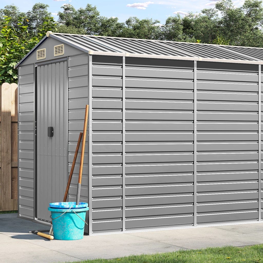 Maison Exclusive - Niche pour cen avec toit gris clair acier galvanisé Maison Exclusive - Niche pour cen avec toit gris clair acier galvanisé