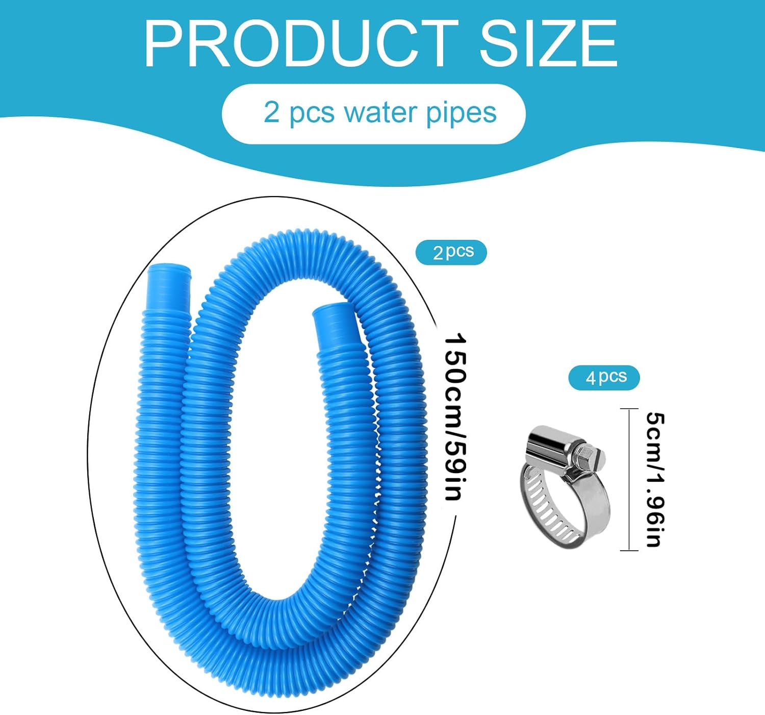 Per Intex Accessorio Diametro 1,25 Tubo Ricambio Pompa Piscina - 59