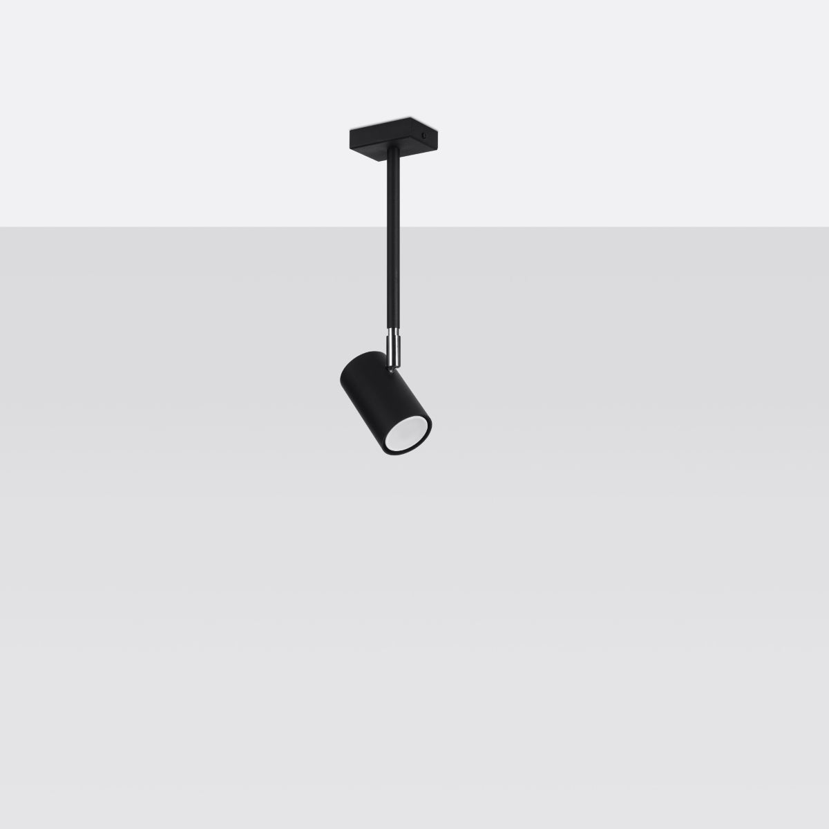 Plafon NOVATEL czarny LED 4000K - 10x6x33cm Sollux