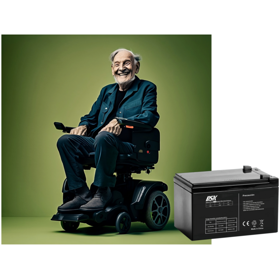 Batterie plomb-acide AGM scellée DSK VRLA 12V 3.3Ah - 4