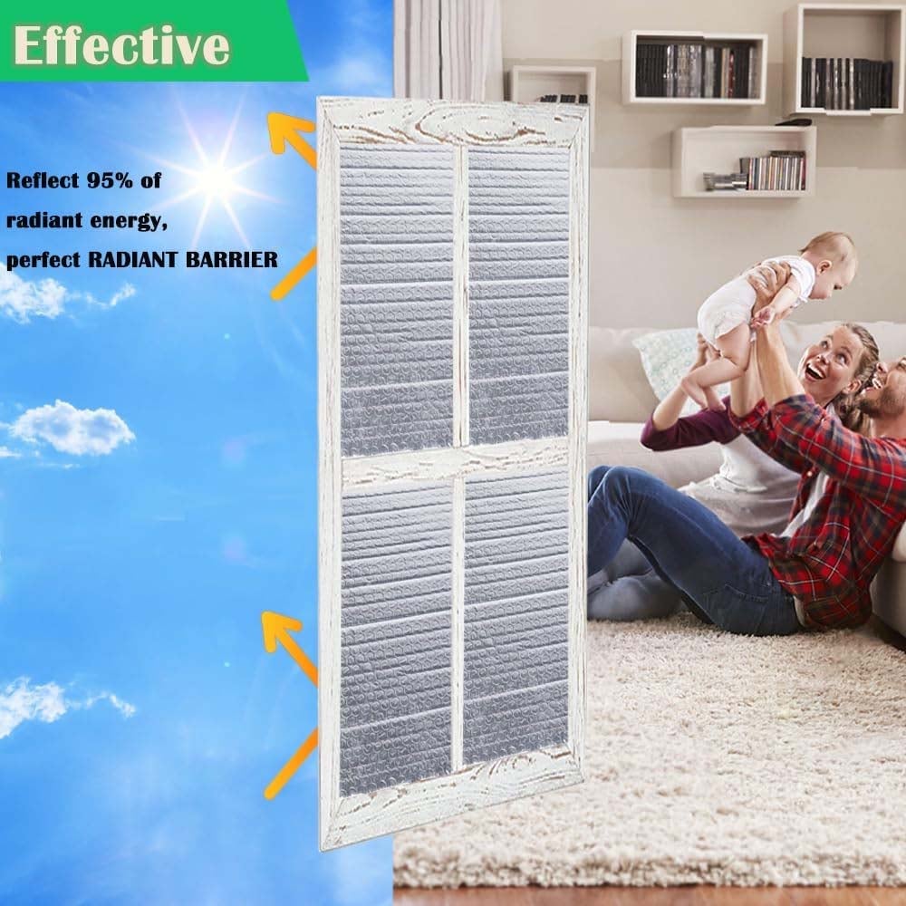 2 rollos 0,6×5m película aislante aluminio reflectante aislamiento térmico ventanas puertas garaje vehículos barrera radiante - 3