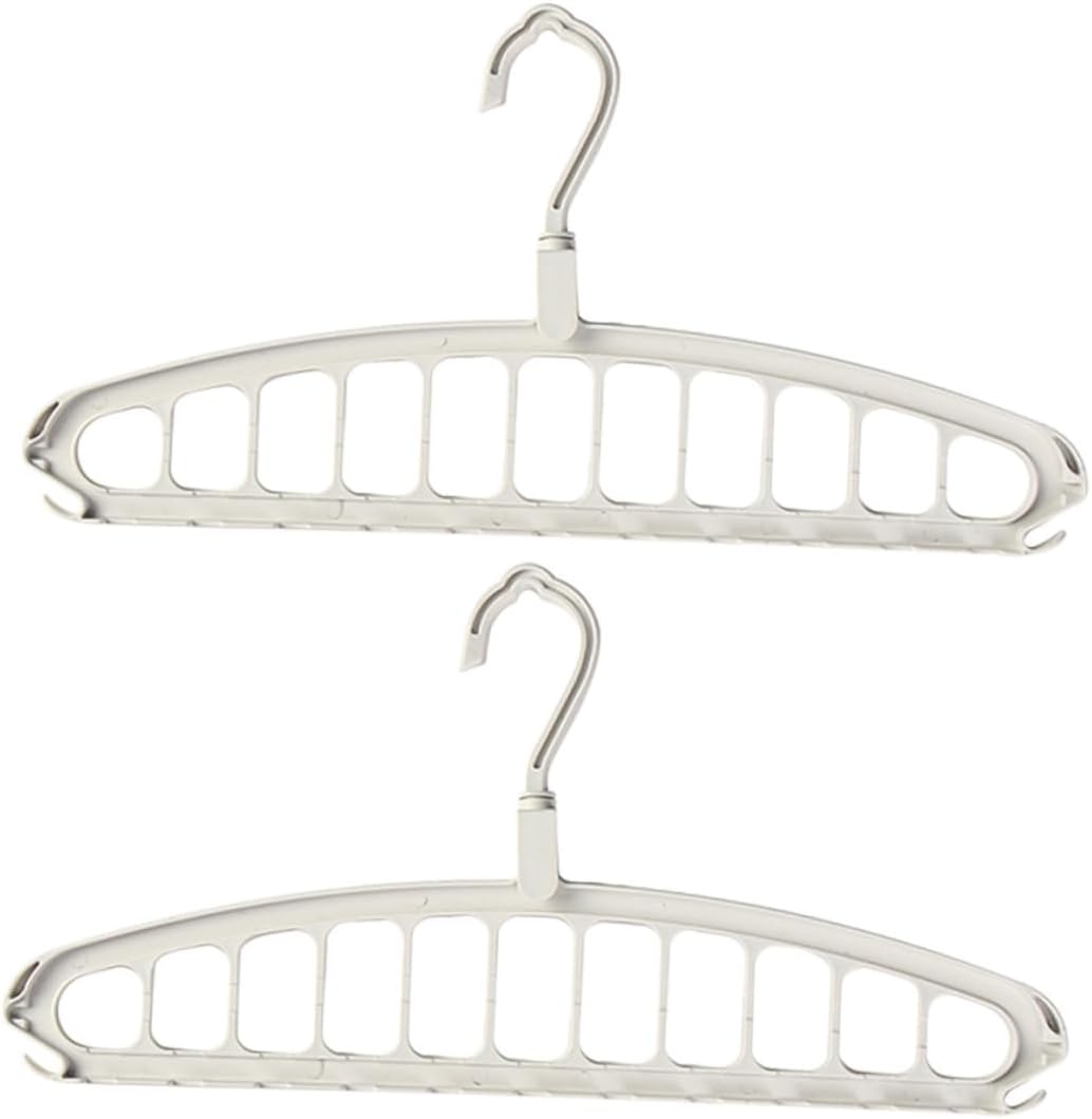 Zestaw 2 wieszaków antypoślizgowych, składanych wieszaków do przechowywania, suszarki do ubrań, organizera do szafy, oszczędzających miejsce wskazówe