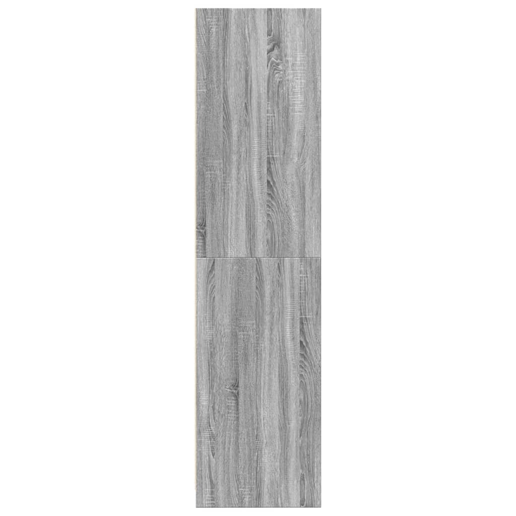 Garde-robe sonoma gris 100x50x200 cm bois d'ingénierie - 5