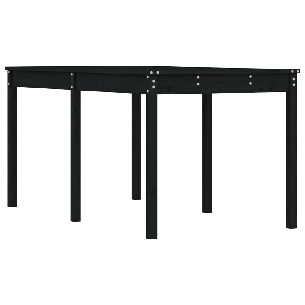 Table de jardin noir 159 5x82 5x76 cm bois massif de pin leroy merlin