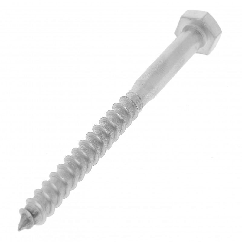 Tirefond tete hexagonale 10x80 inox a2 (boite de 25) 101-109113