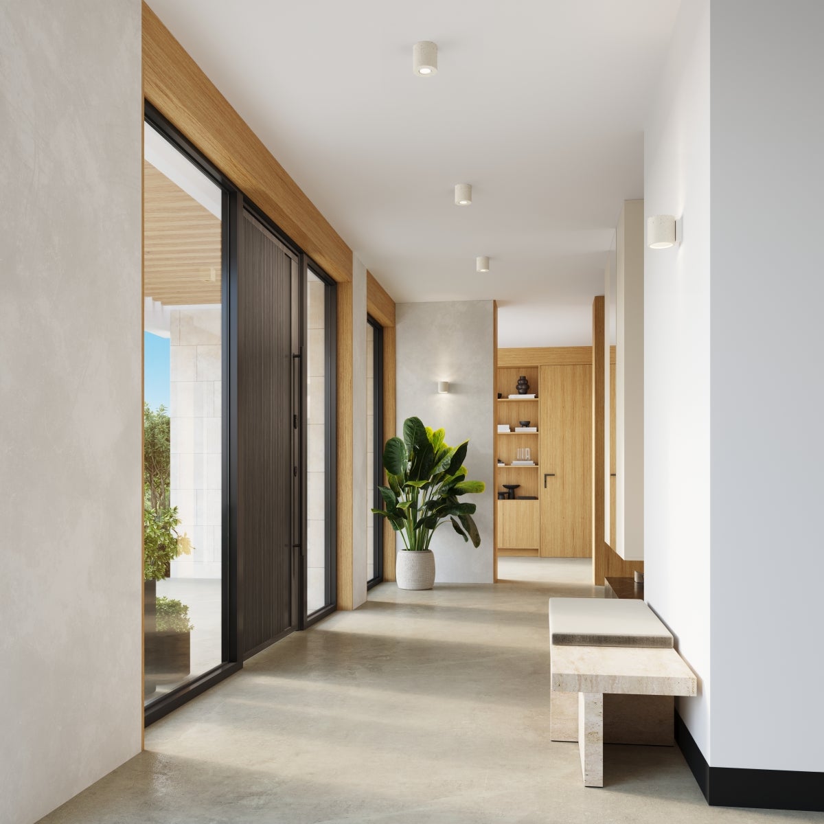 Reflektor sufitowy betonowy ORBIS beżowy 1xGU10x10W beton architektoniczny wym:10x10x10cm IP20 Sollux Lighting - 9