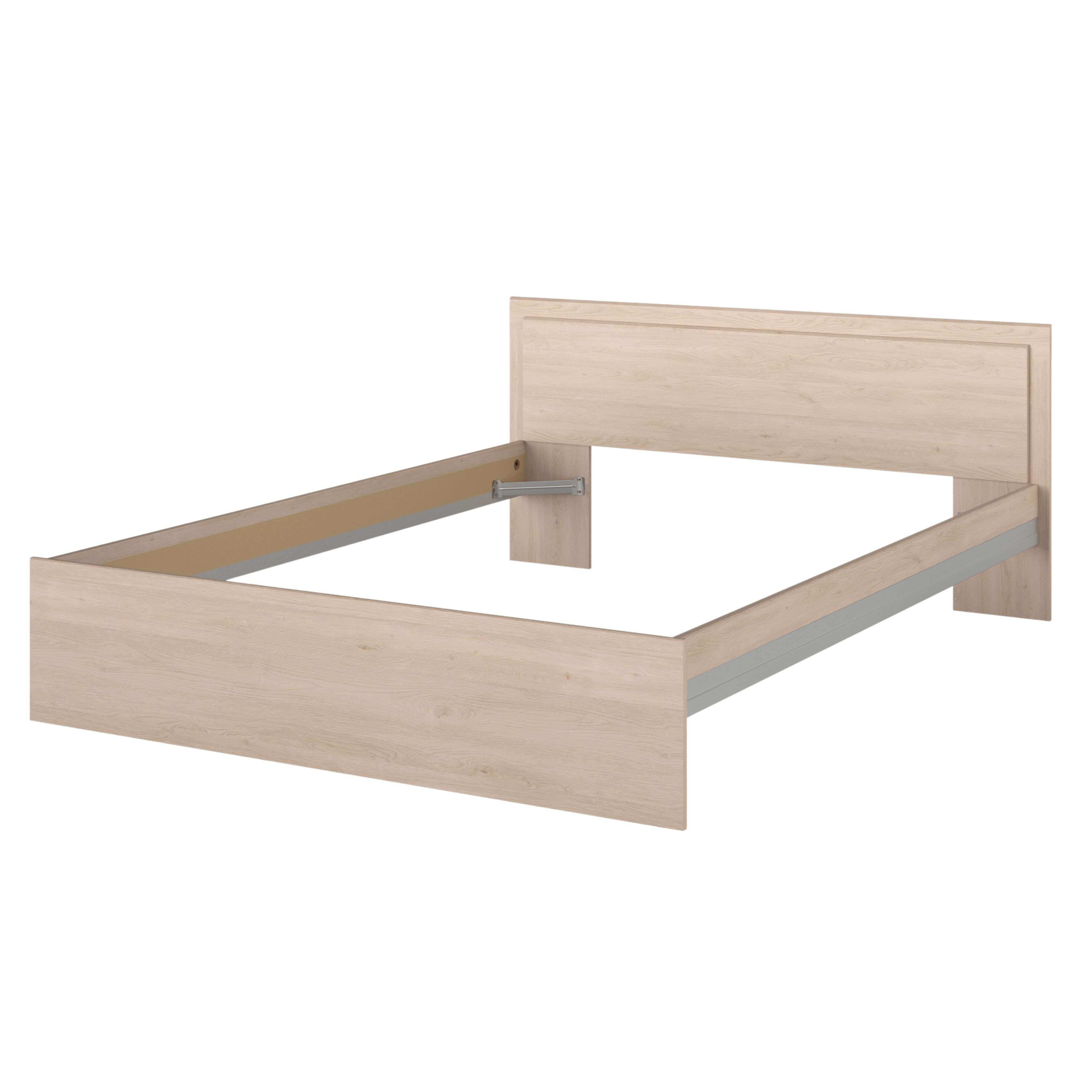 Cama de Matrimonio Modelo Baltic en Roble Brooklyn 135-140x190 cm - 4