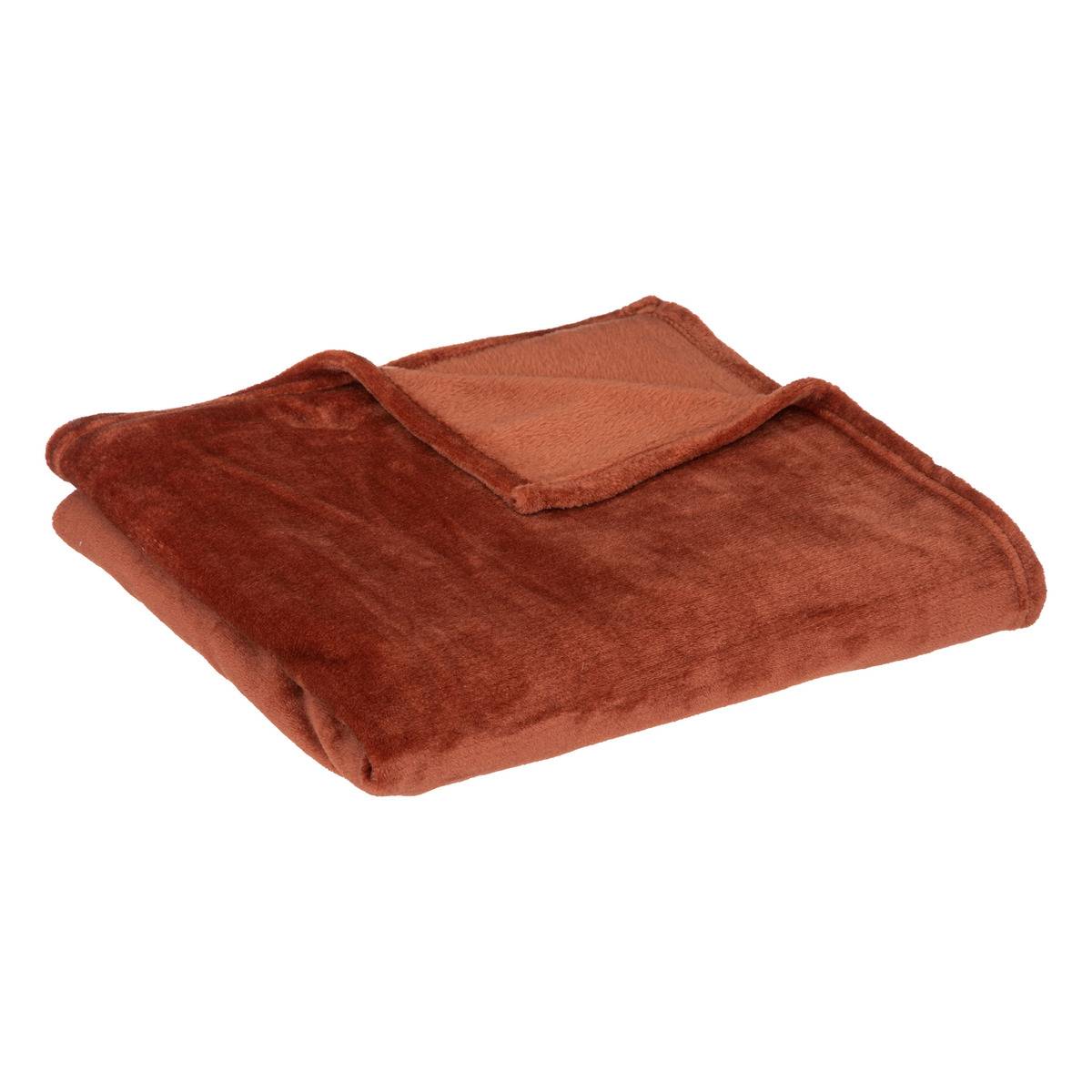 ATMOSPHERA Plaid In Flanella Intrecciata, 125x150 Cm, Morbido E Caldo Per Divano E Letto