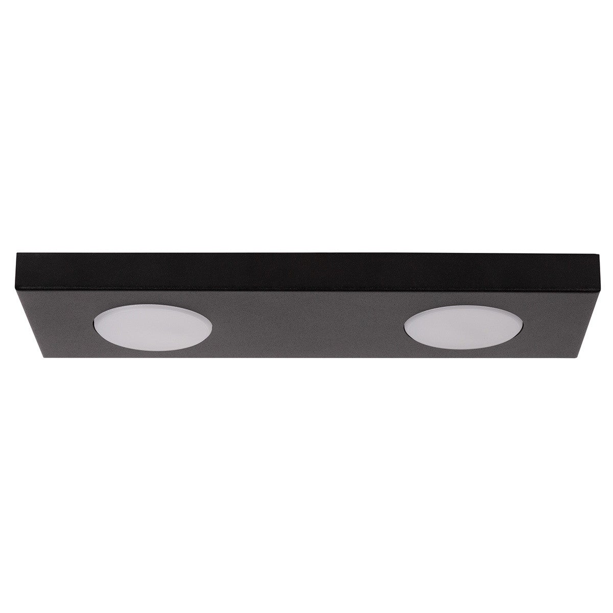 Reflektor sufitowy spot natynkowy Hero prostokątny czarny 2xGX53x12W wym: 3 x 35 x 12 cm metal SIGMA