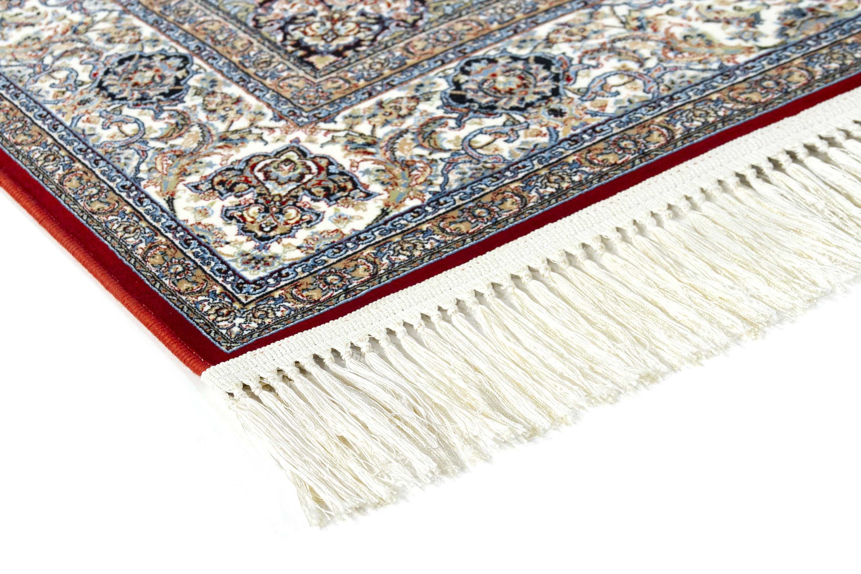 Hamid - Tapis 225x150cm motif floral oriental rouge - 5