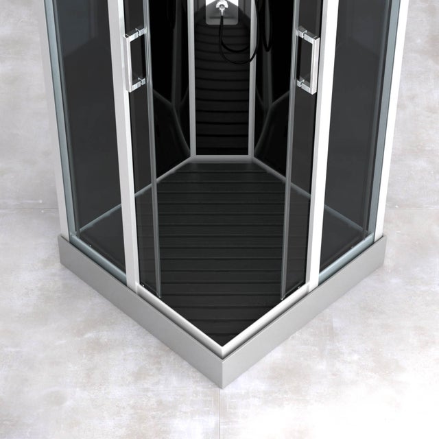 Caillebotis carré - Gris clair - 75x75 cm