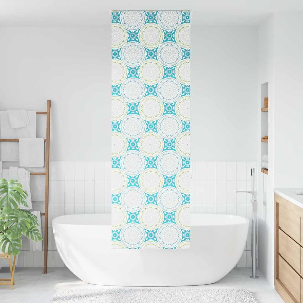 Zig zag tenda doccia in tessuto 120×200 cm bianco/nero