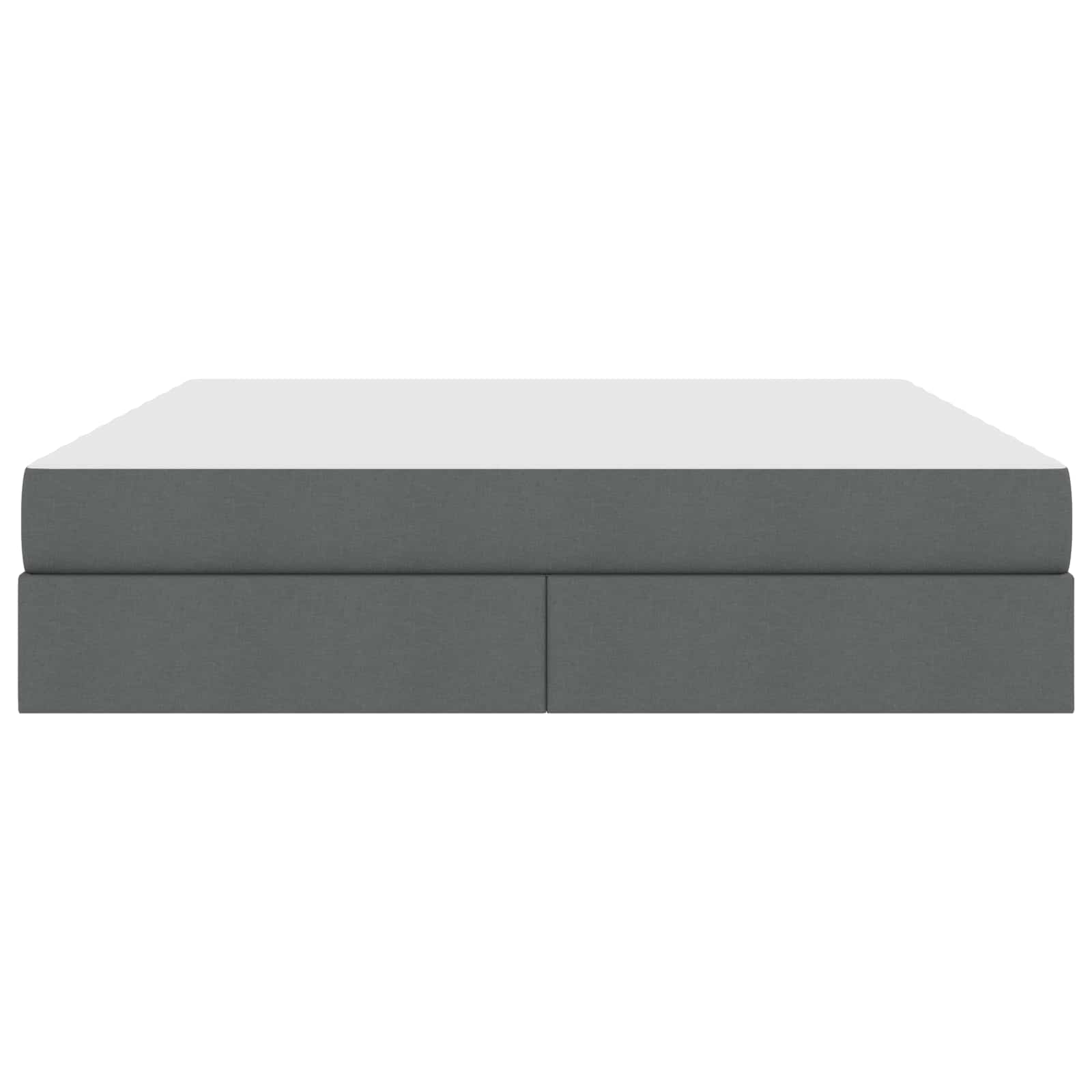 Lit avec rangement et matelas gris foncé 160 x 200 cm polyester - 7