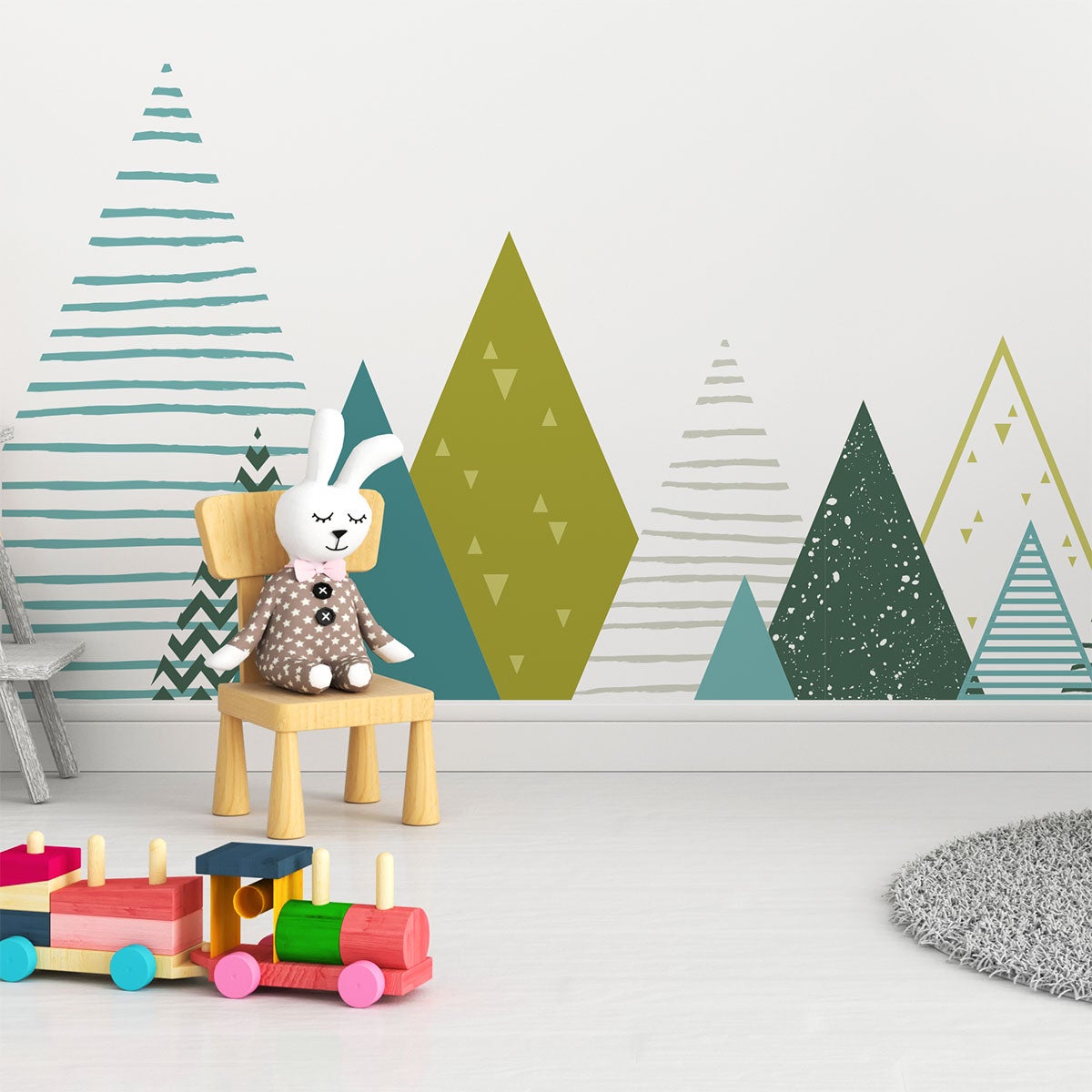 Adesivo bambino di montagna scandinavo lynka - Sticker adesivo - adesivi murali - 100x170cm - 5