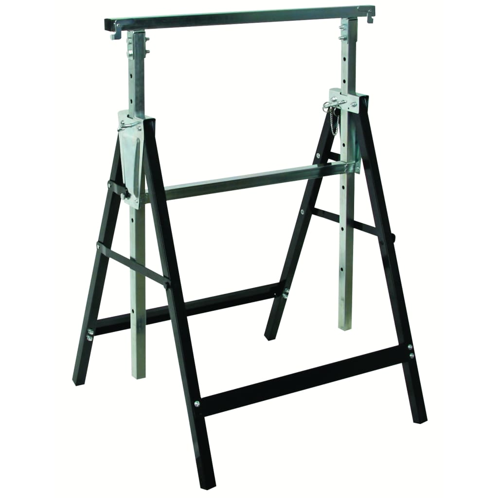 Toolland - Tréteaux métalliques réglables en hauteur - Max. 180kg - 81cm à 130cm - 6