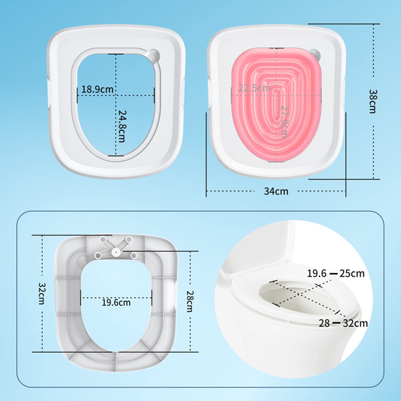 Kit d'apprentissage de la propreté pour chat, entraîneur de toilettes pour chat réutilisable universel, toilette pour chat Tra - 4