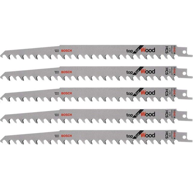Bosch 5x Brzeszczot do piły szablastej S 1542 K Top for Wood - 2608650682