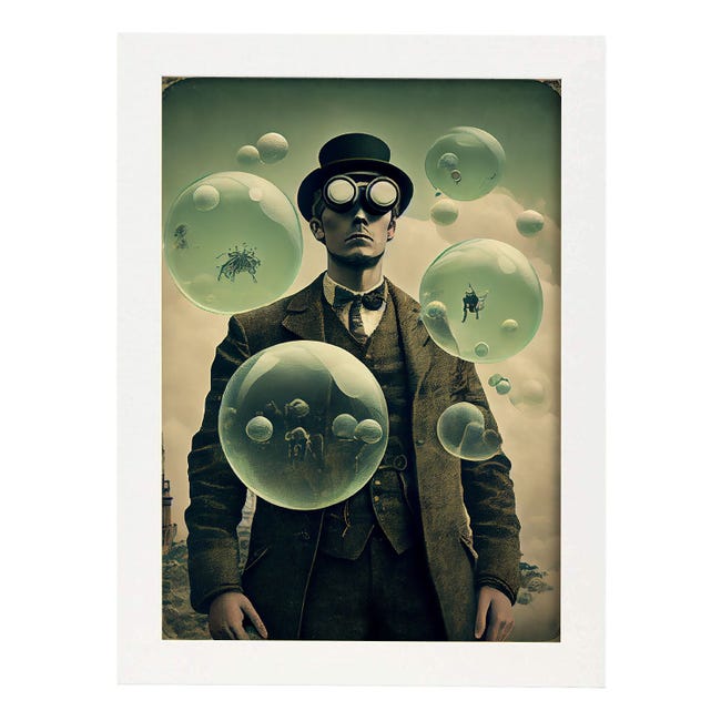 Nacnic Poster Abito E Cappello In Stile Surrealismo