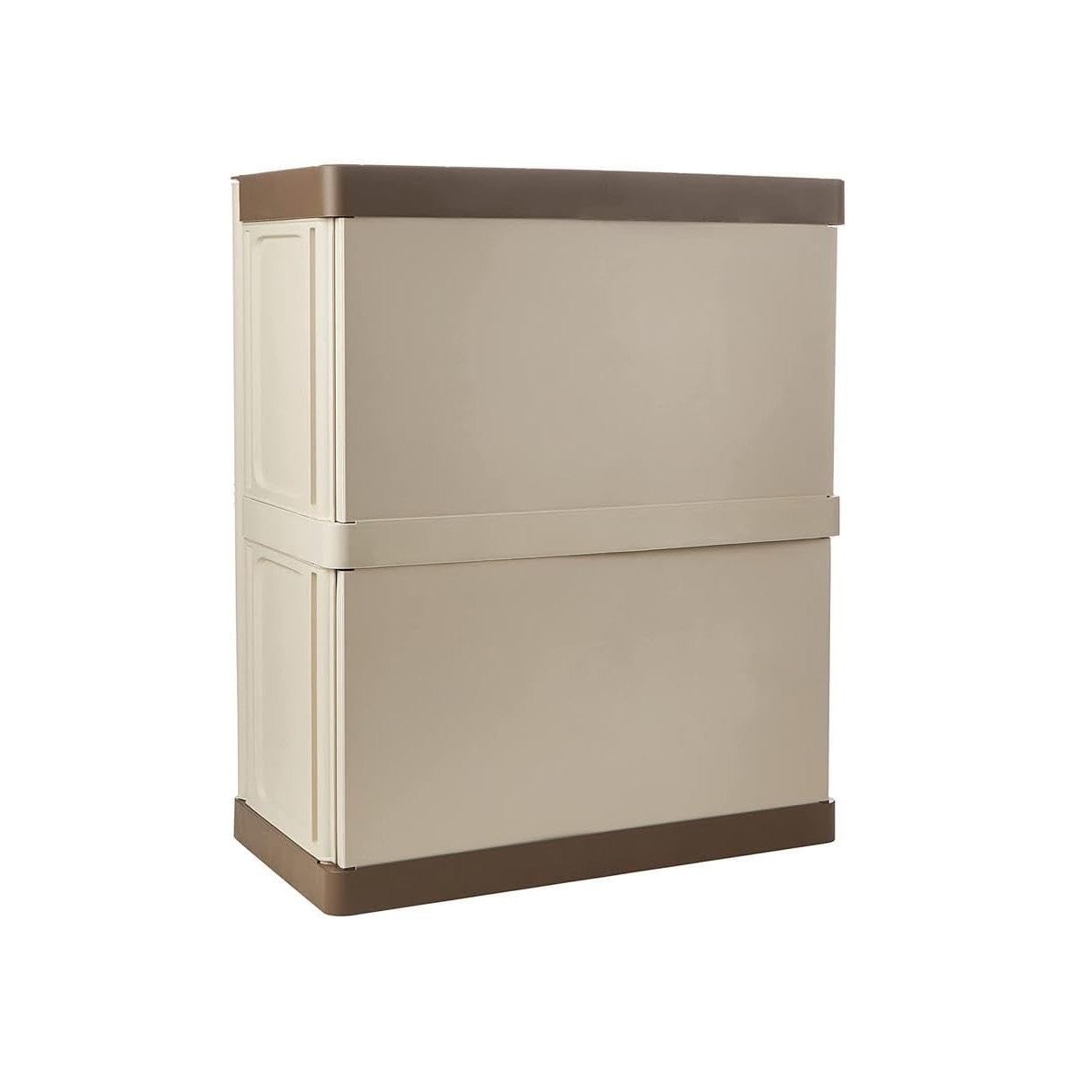 Armario Bajo para Garaje y Taller - Mueble de Almacenamiento 3 Puertas con 1 Estante de Polipropileno 102x37x84 cm Carga 20 kg - 5
