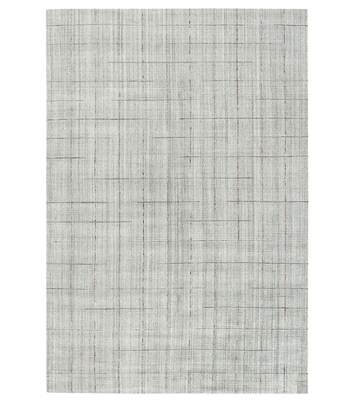 Hamid - Duży wełniany dywan z kolekcji ACEQUIA SILVER, 400x300 cm - Nowoczesny styl do jadalni, salonu, sypialni
