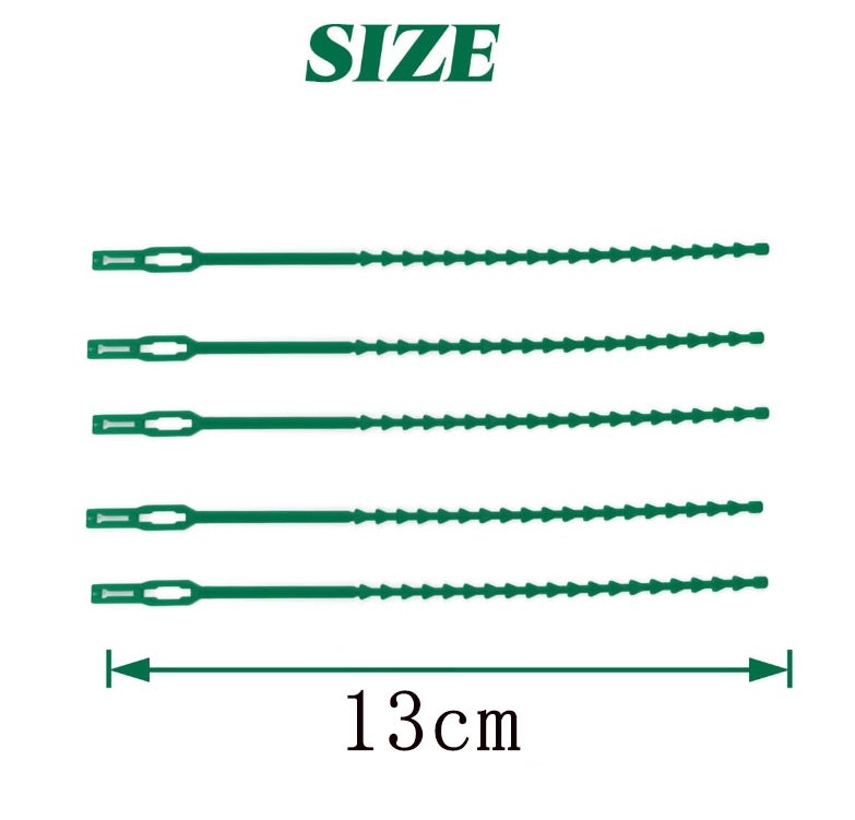 Attaches torsadées réglables pour plantes de jardin, 150 pièces, attaches en plastique flexibles, attaches de vigne (vert) - 4