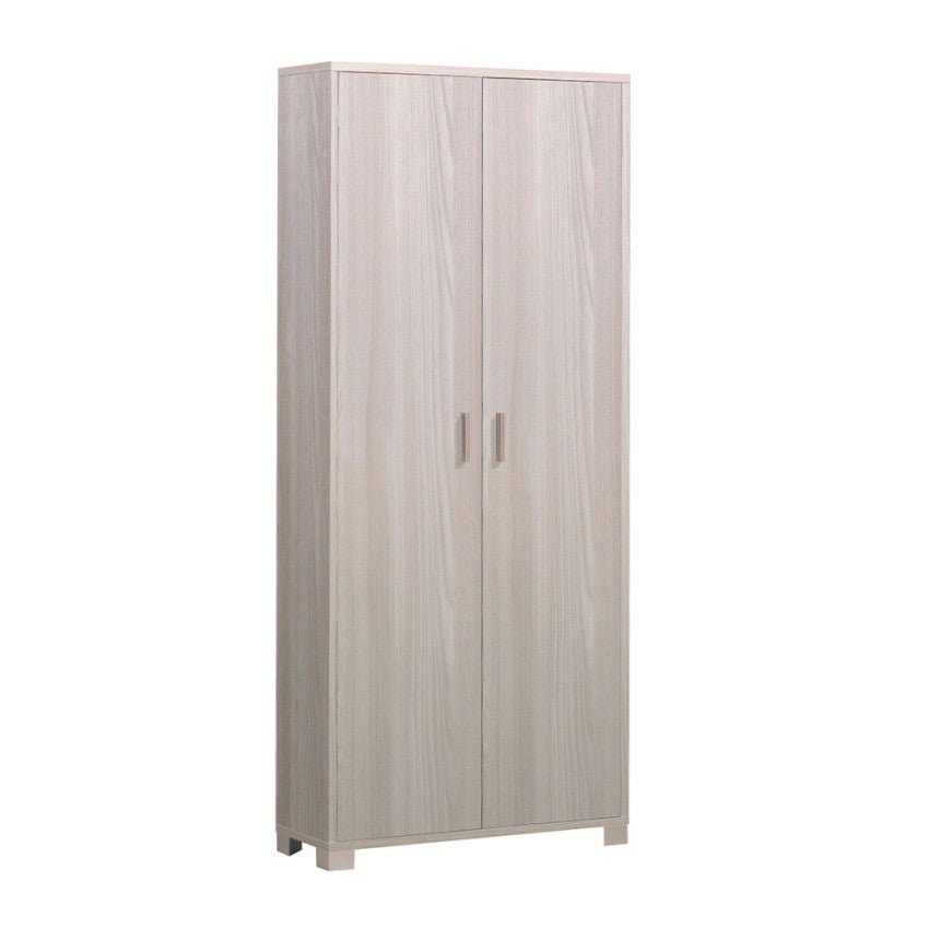 Armoire 2 portes 83 L x 29 P x h 190 – Finition orme clair – Sarmog - 4