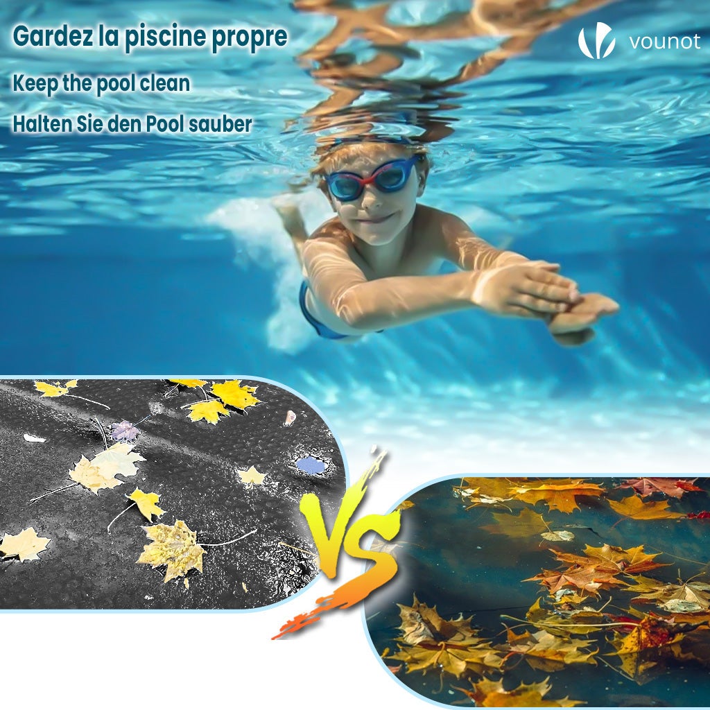 Bâche à bulles piscine rectangulaire 300x200cm noir - 120µm - découpable - bâche solaire film chauffant couverture thermique - VOUNOT® - 5