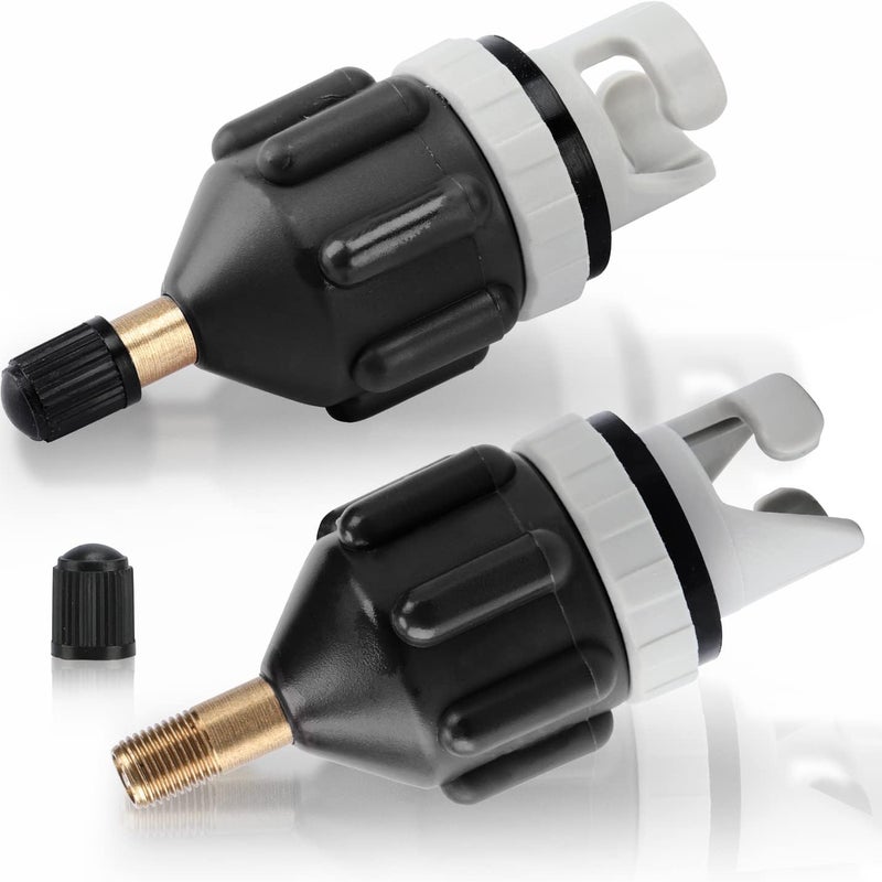 Zestaw adapterów 2-częściowy, zawór adaptera SUP, konwerter pompki do kajaków i desek do pływania na stojąco