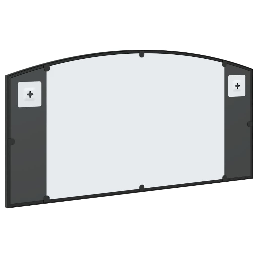 Maison Exclusive - Miroir mural noir 80x40 cm arche fer - 5