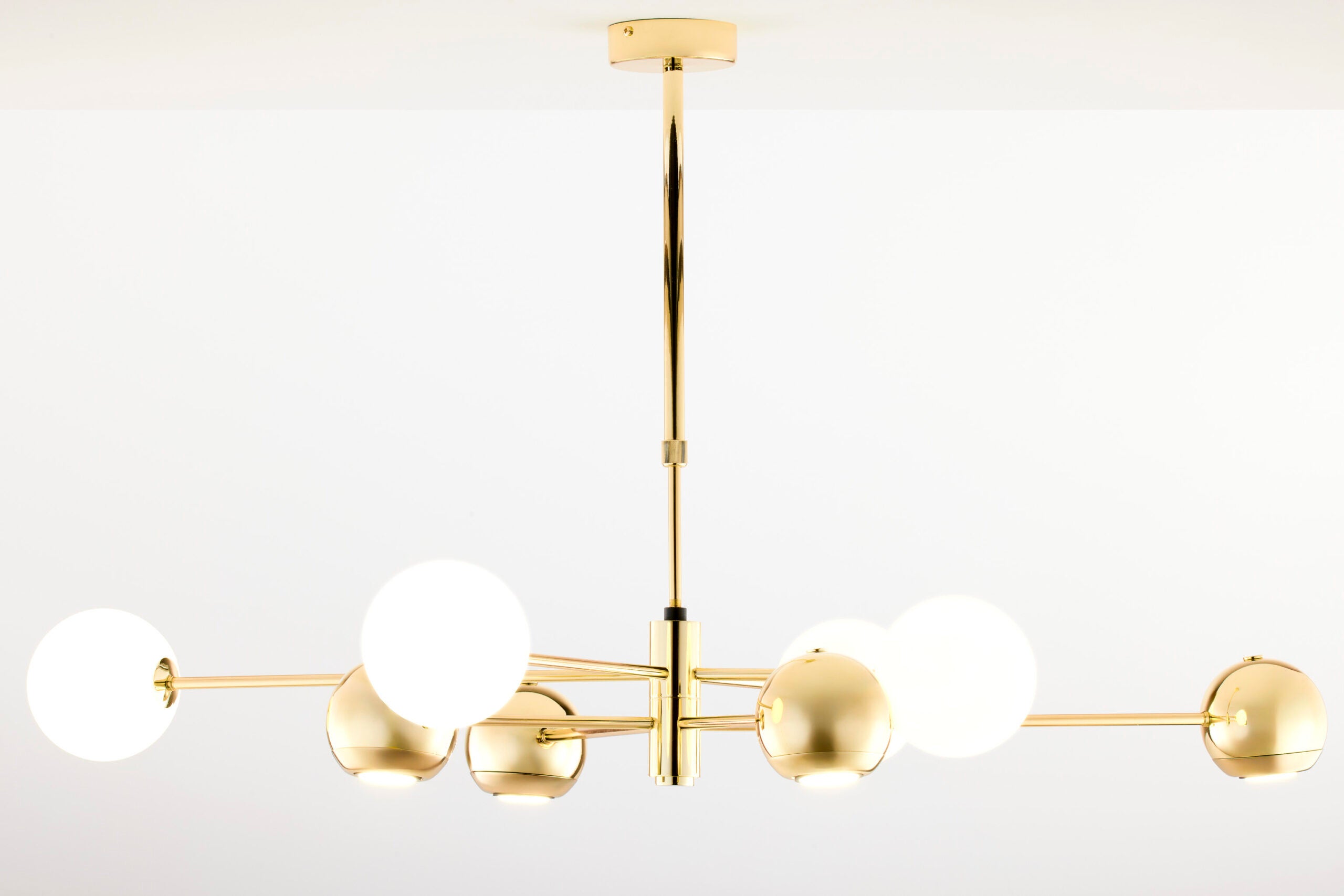 Lampa sufitowa MOKA złoto-biała 8xG9+GU10x10W metal wym:69x100x95,5cm IP20 Jupiter