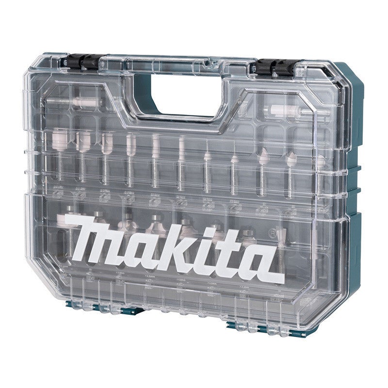 Coffret de fraises Ø8 mm pour défonceuse affleureuse (22 pcs) - MAKITA D-74778 - 2