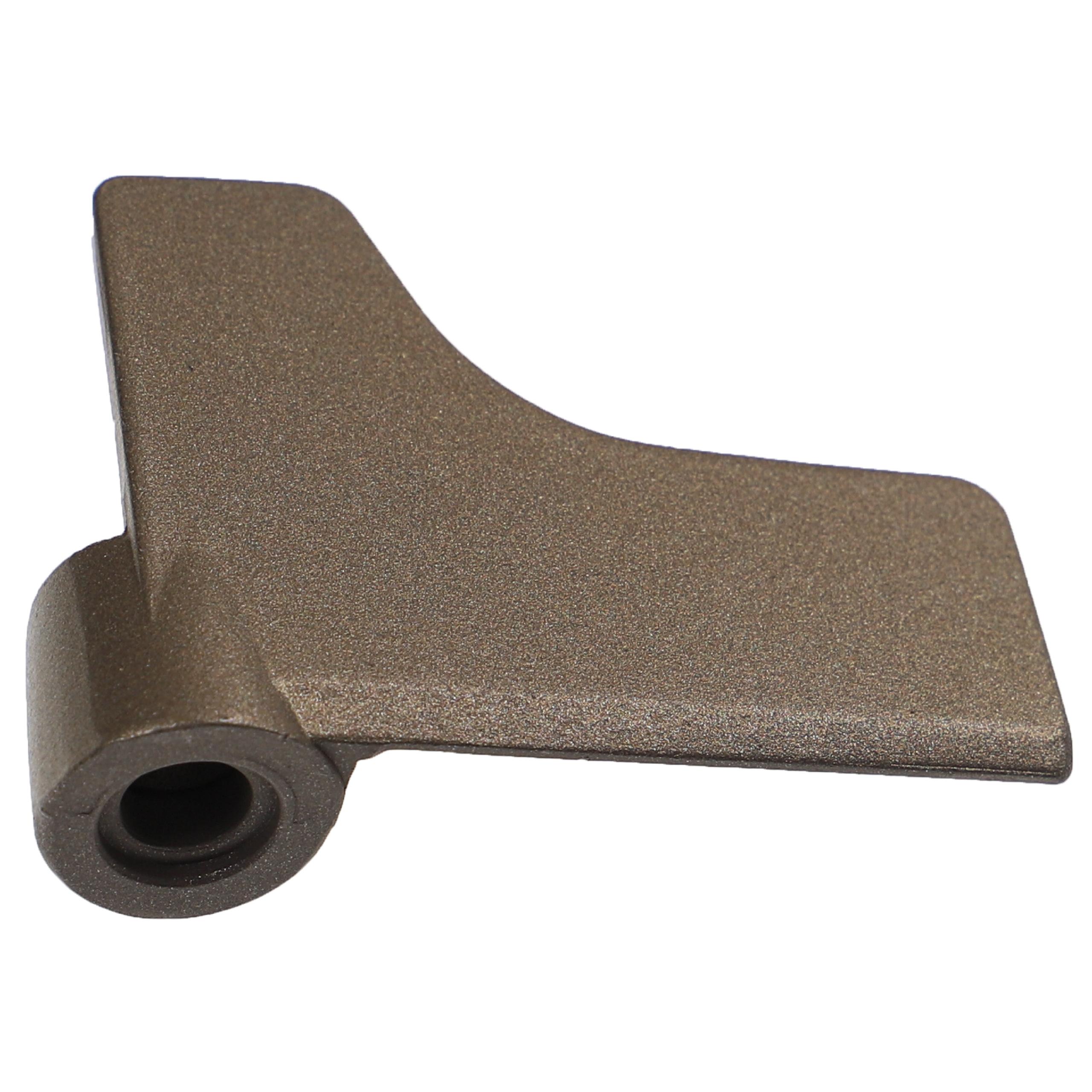 vhbw Crochet pétrisseur compatible avec Kenwood SD 2501, SD 257 machine à pain - Pale, 6,7 x 5 cm, aluminium, gris - 4