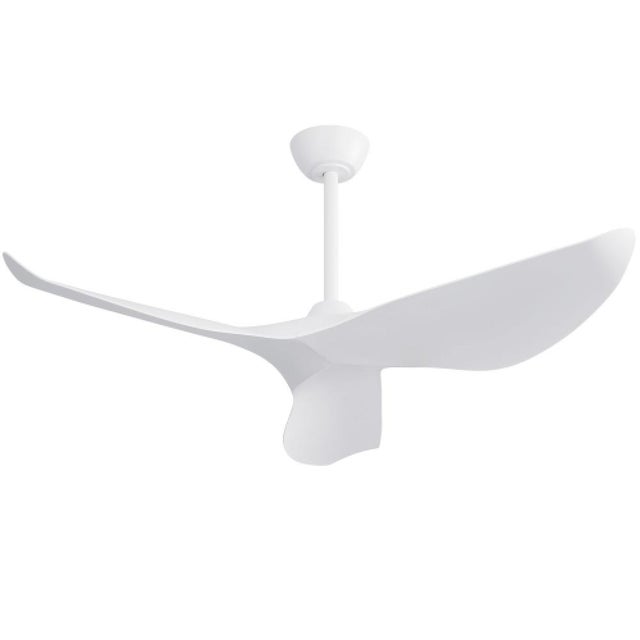 Depuley Ventilatore da soffitto da 60 pollici, senza luce, moderno ventilatore da soffitto con telecomando, ventilatore a soffitto DC reversibile, silenzioso, timer a 5 velocità, 1/2/4/8 ore, per