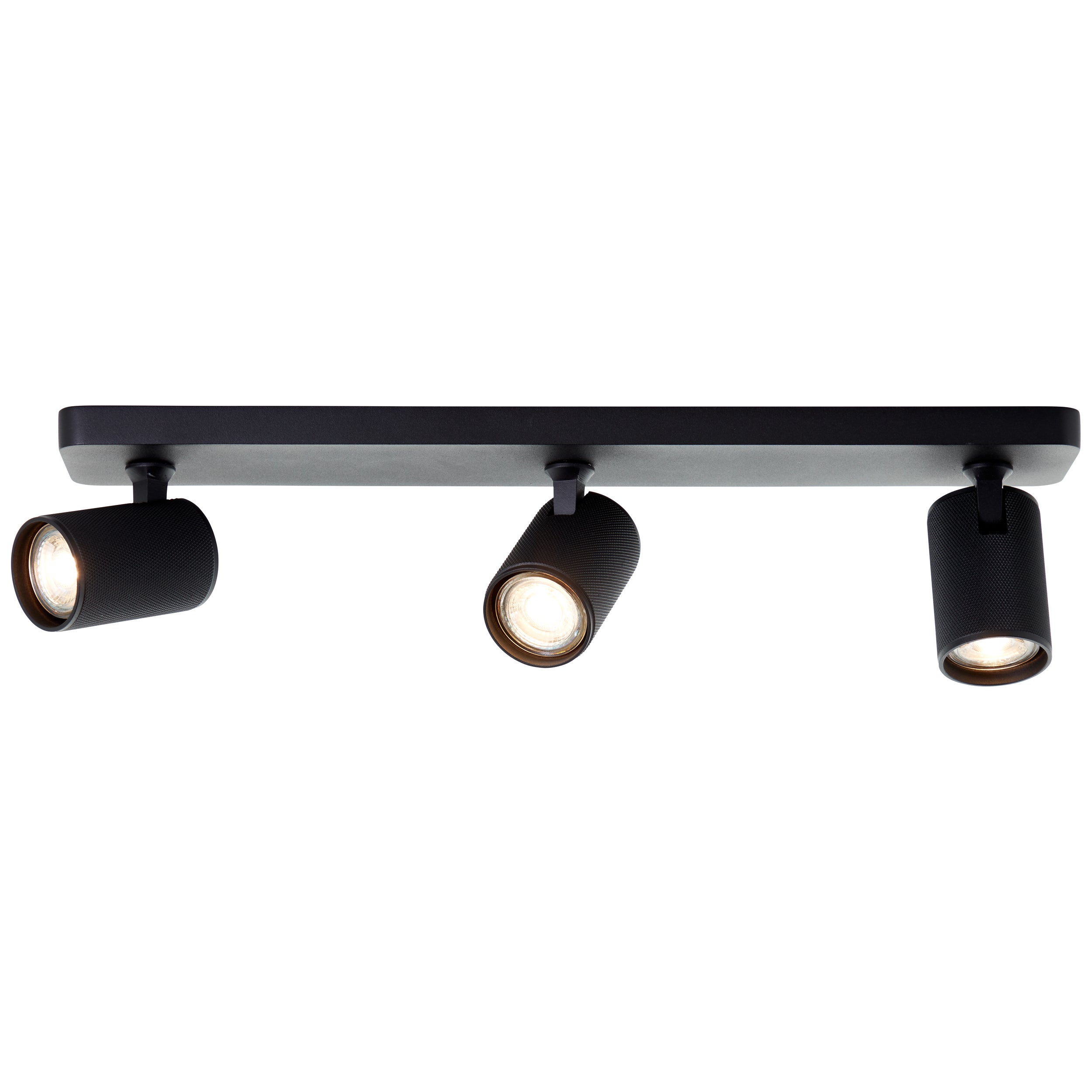 Lampa Brilliant Spot bar LED Marty 3 lampy piaskowy czarny metal/szkło czarny 3x, GU10, 10 W, żarówka LED w zestawie i wymienna - 3