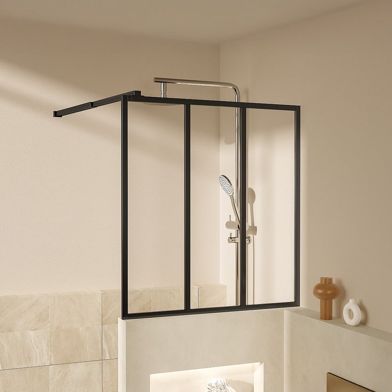 Kabina prysznicowa w stylu industrialnym - 90 x 100 cm - ZONIVRA