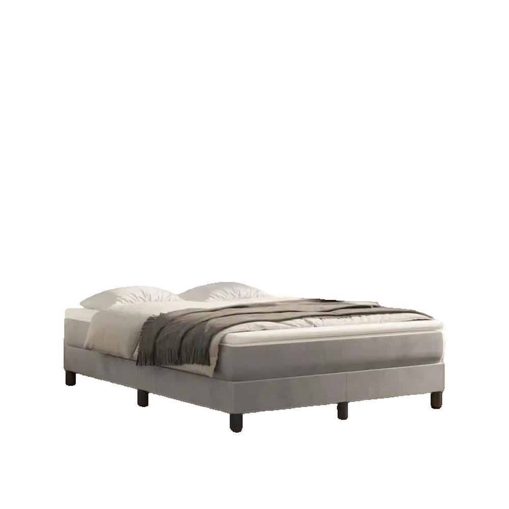 Materac Vidaxl Sprężyny kieszeniowe Komfortowa pianka jasnoszary 140x190 cm