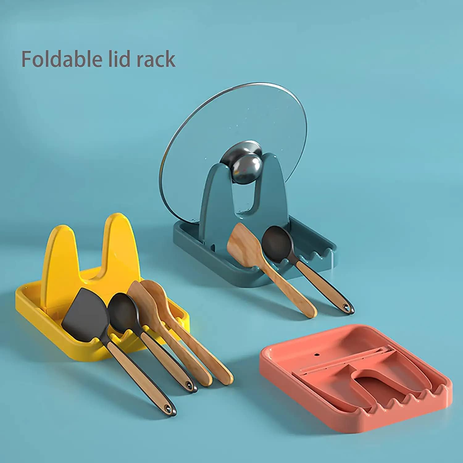 Porta Coperchi E Utensili Da Cucina A Doppio Strato – Organizer Con Supporto In Acciaio E PP, Per Armadietto E Piano Di Lavoro, 18x13,6x22,5 Cm