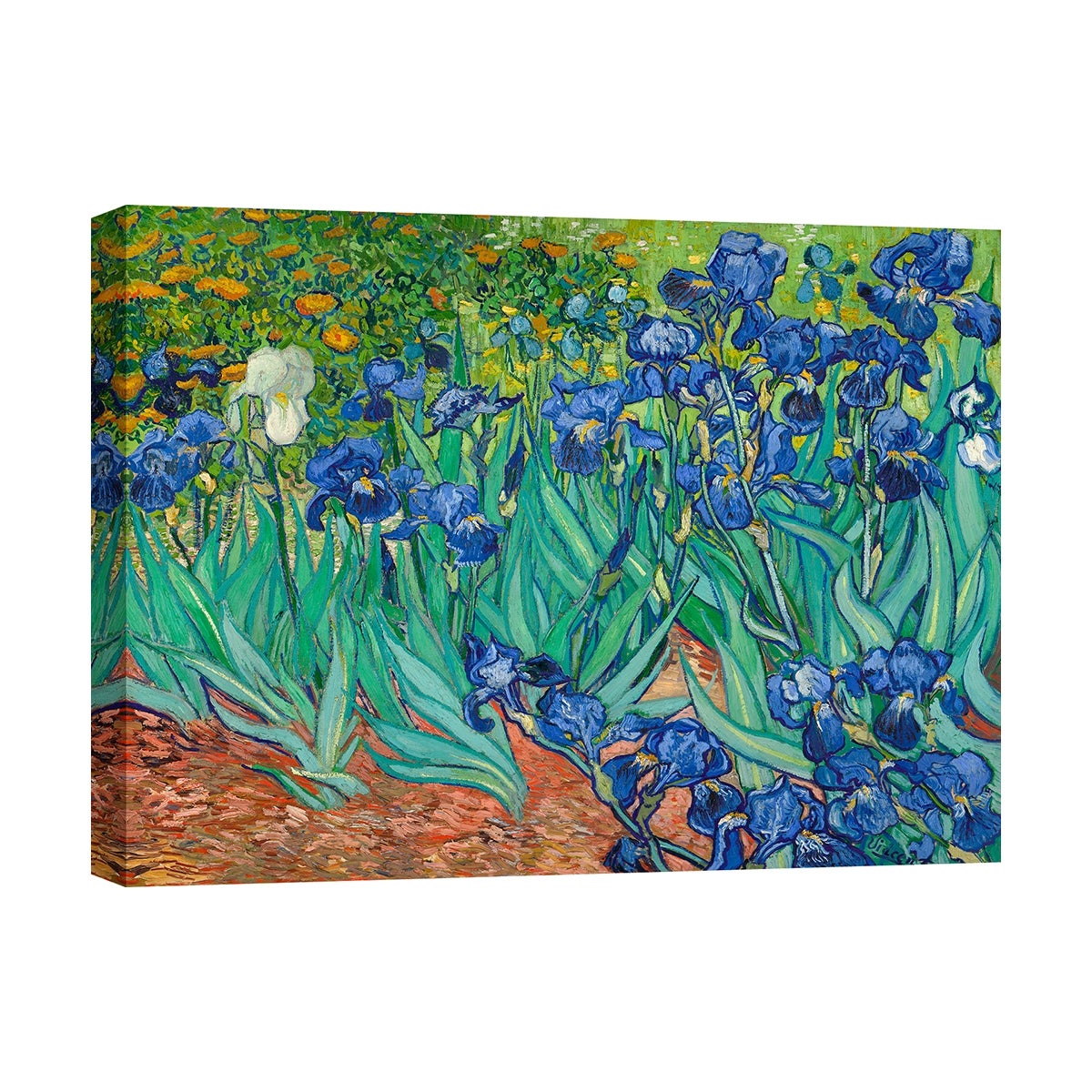 Foulard Carré En Soie 100% - Impression Van Gogh - 53x53 Cm - Bandana, Écharpe Ou Accessoire Cheveux