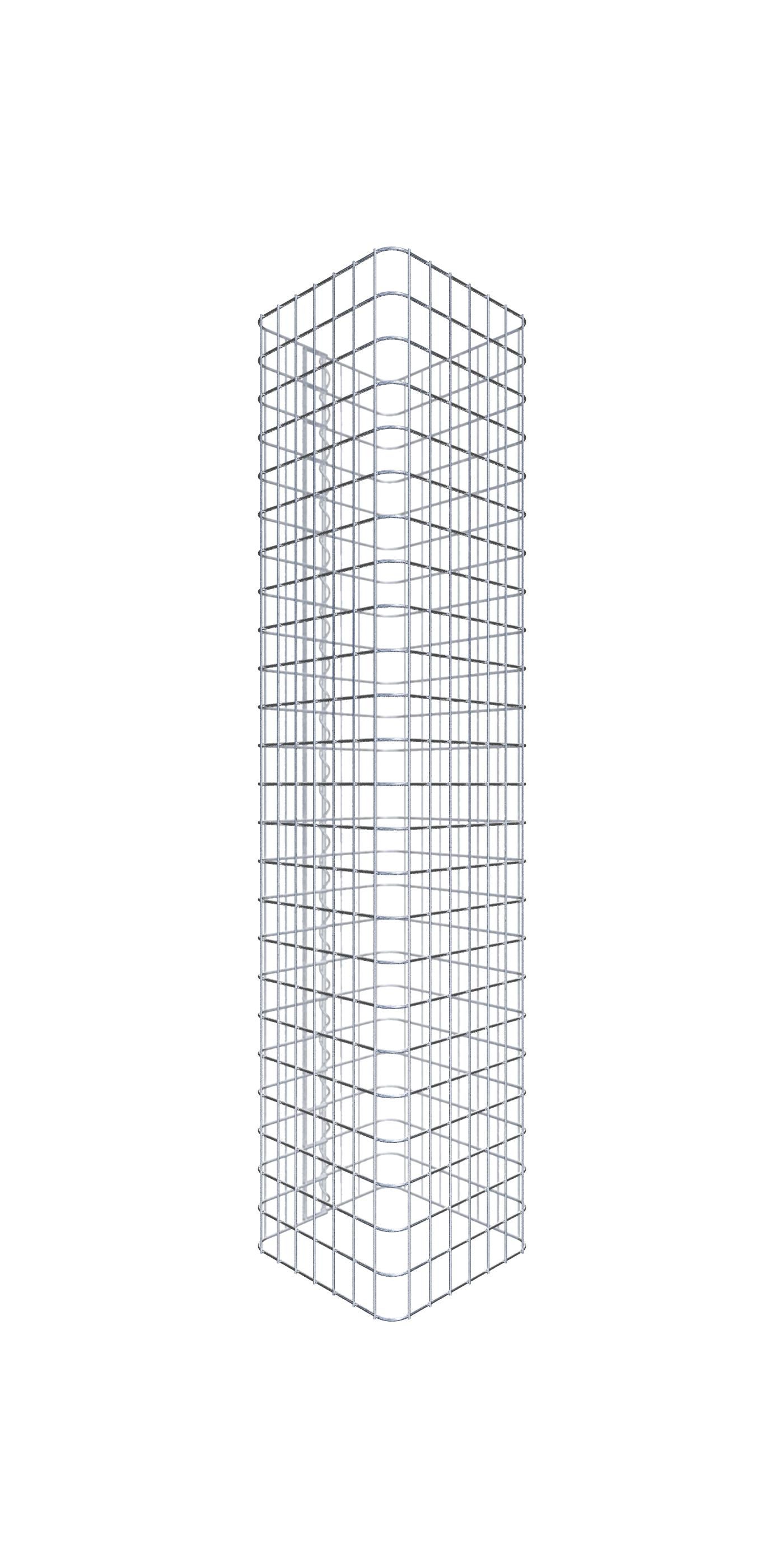 Kolumna gabionowa 37 x 37 cm MW 5 x 5 cm kwadratowa - Wysokość: 1,20 m