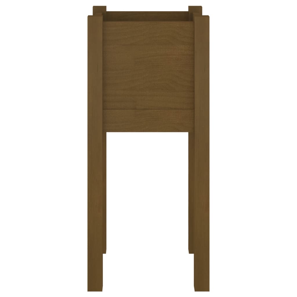 Maison Exclusive - Fioriera Giardino Marrone Ambra 31x31x70 cm Legno Massello Pino - 9