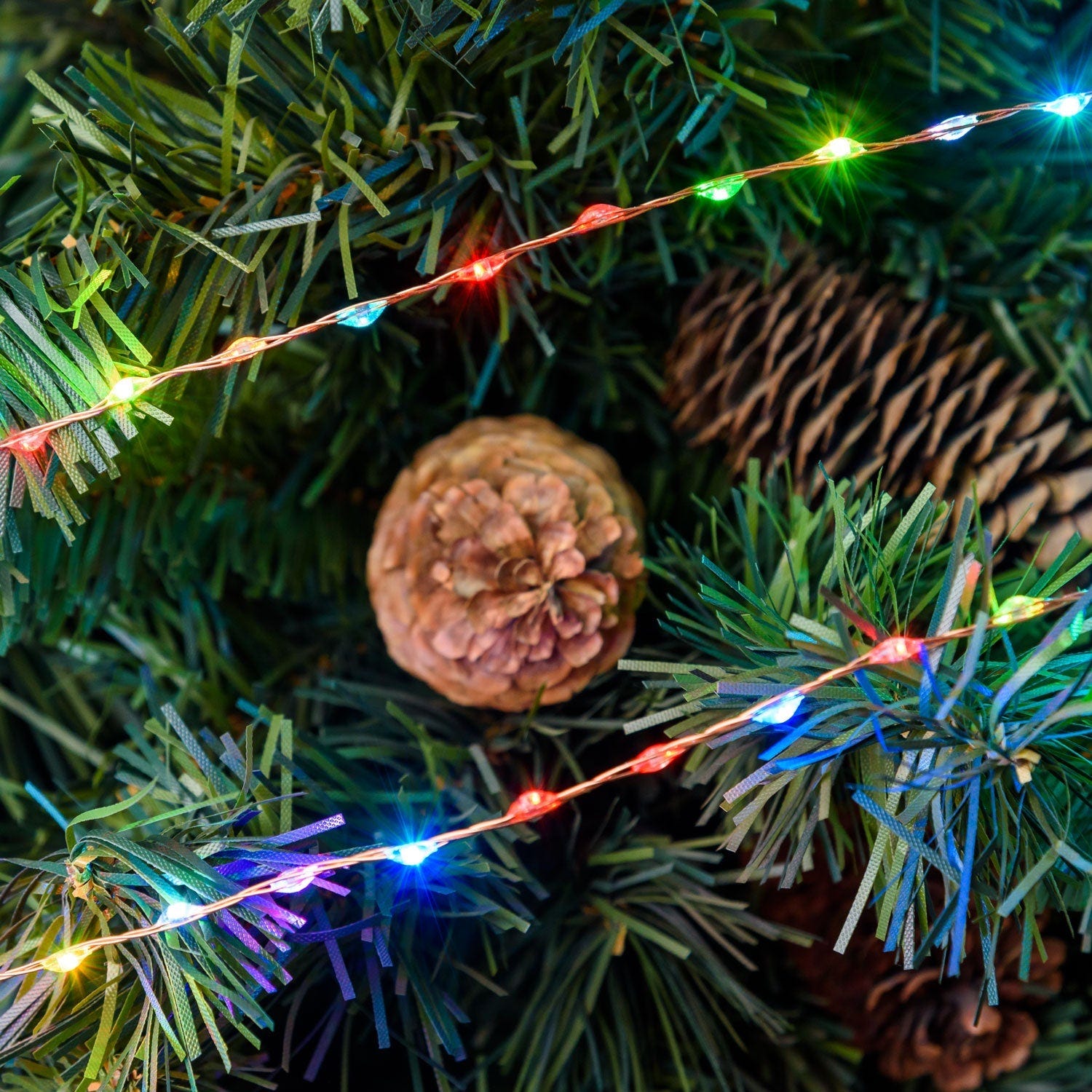 Collier Lumineux LED 85 Cm - Guirlande à Ampoules Pour Fête, Noël, événements