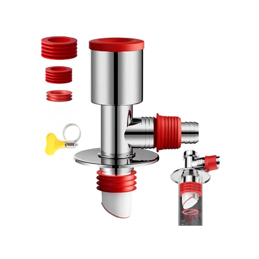 Joint D'étanchéité Silicone Pour Tuyau De Vidange - Taille S/M/L, Avec Couvercle - Pour Machine à Laver, évier, Piscine, Anti-odeurs