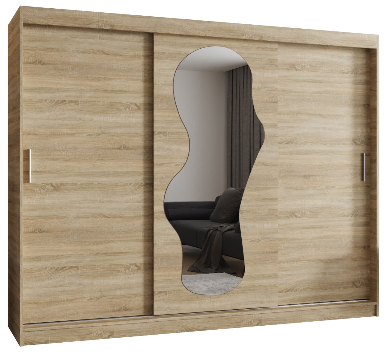 Szafa przesuwna garderoba ULTRA 250 x 62 x 200 cm Sonoma