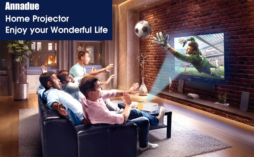 Projecteur de cinéma portable d'extérieur, grand écran de 24 à 60 pouces pour home cinéma, compatible USB, Micro SD, AV, audio, - 9