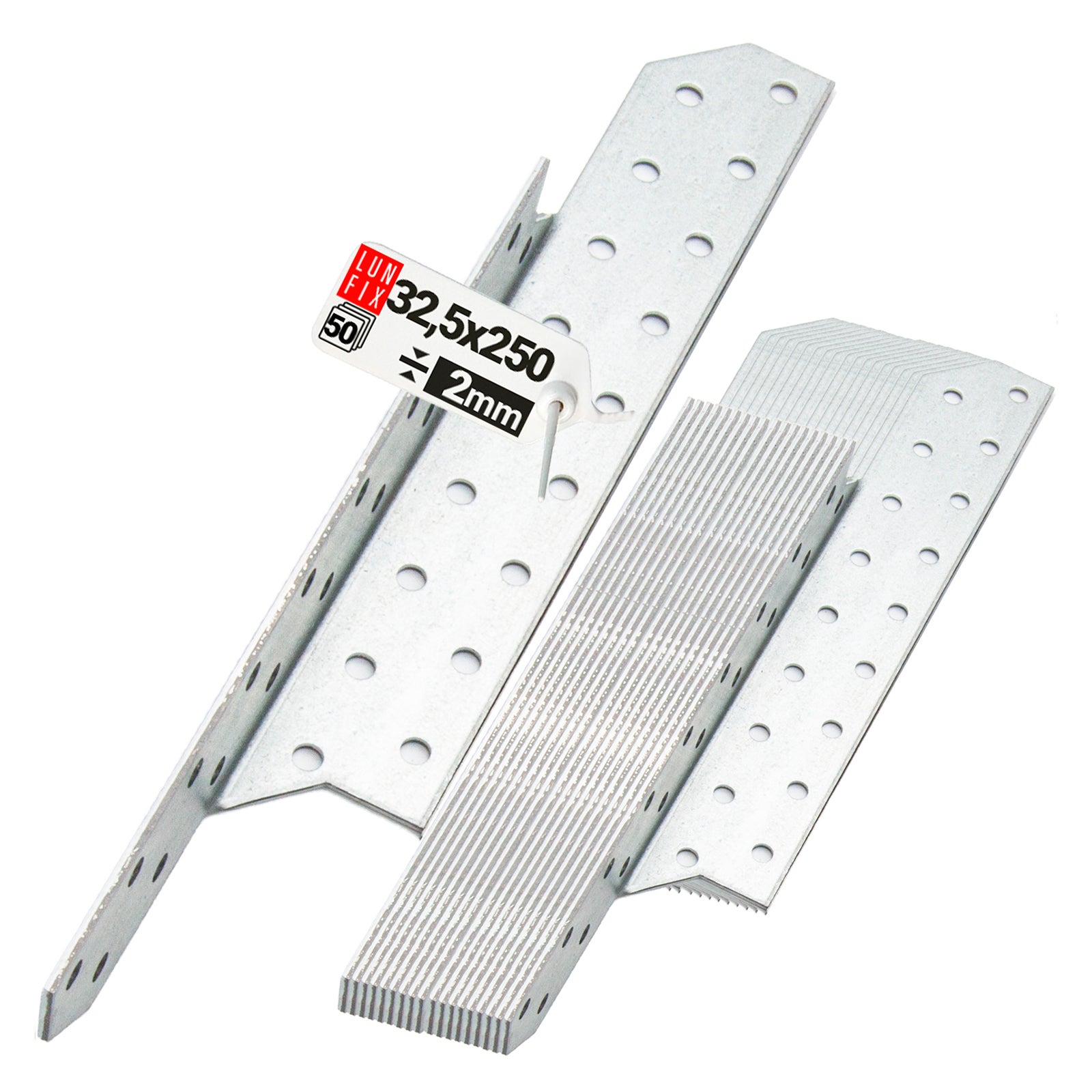 Łącznik krokwiowy 32,5x250 mm lewy 50 szt.