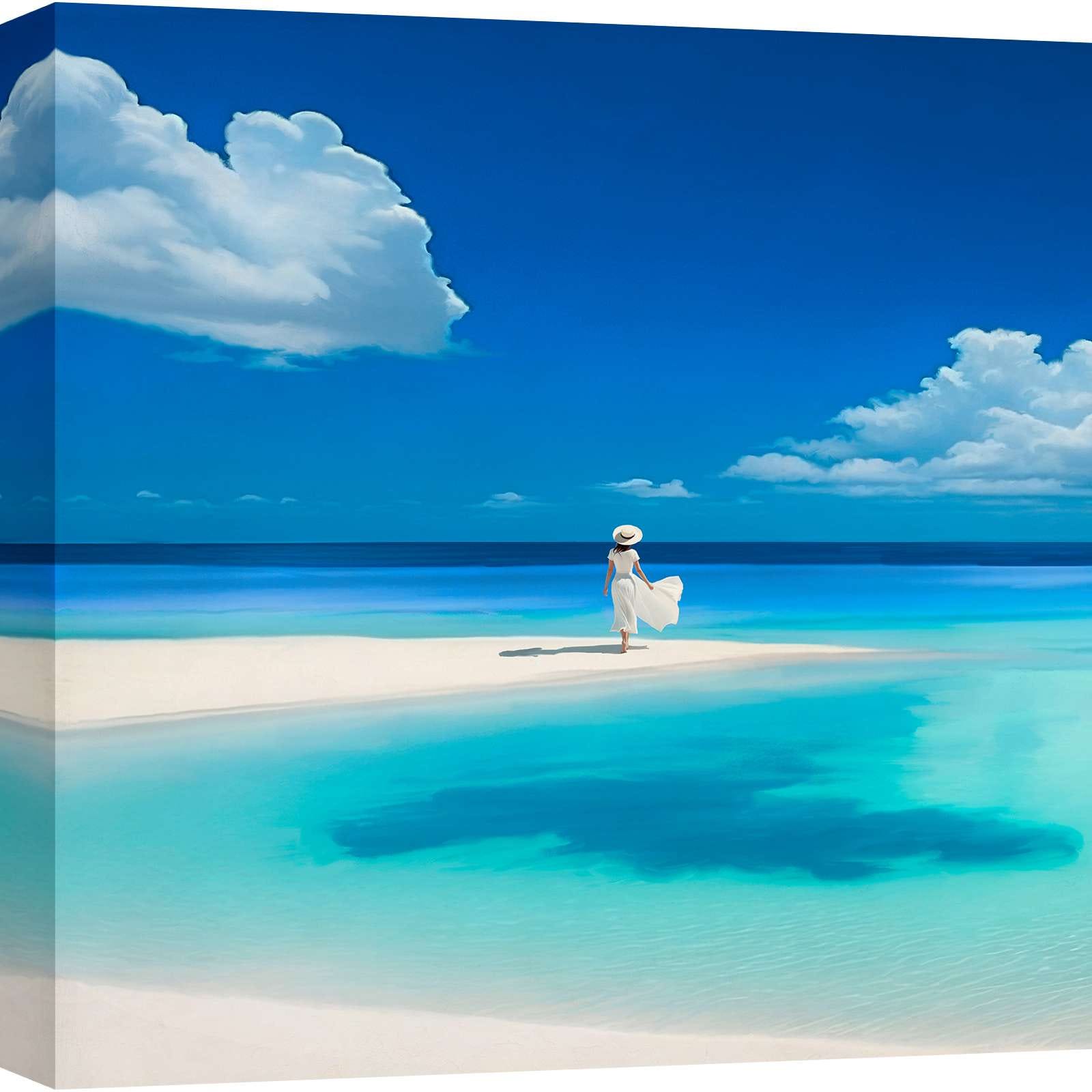 IMPRESSION TOILE DE PLAGE TROPICALE décoration murale maison art giclée IMPRESSION TOILE DE PLAGE TROPICALE décoration murale maison art giclée
